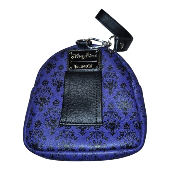 Loungefly Disney Parks Haunted Mansion Wristlet Bag Purple - Picture 5 of 6